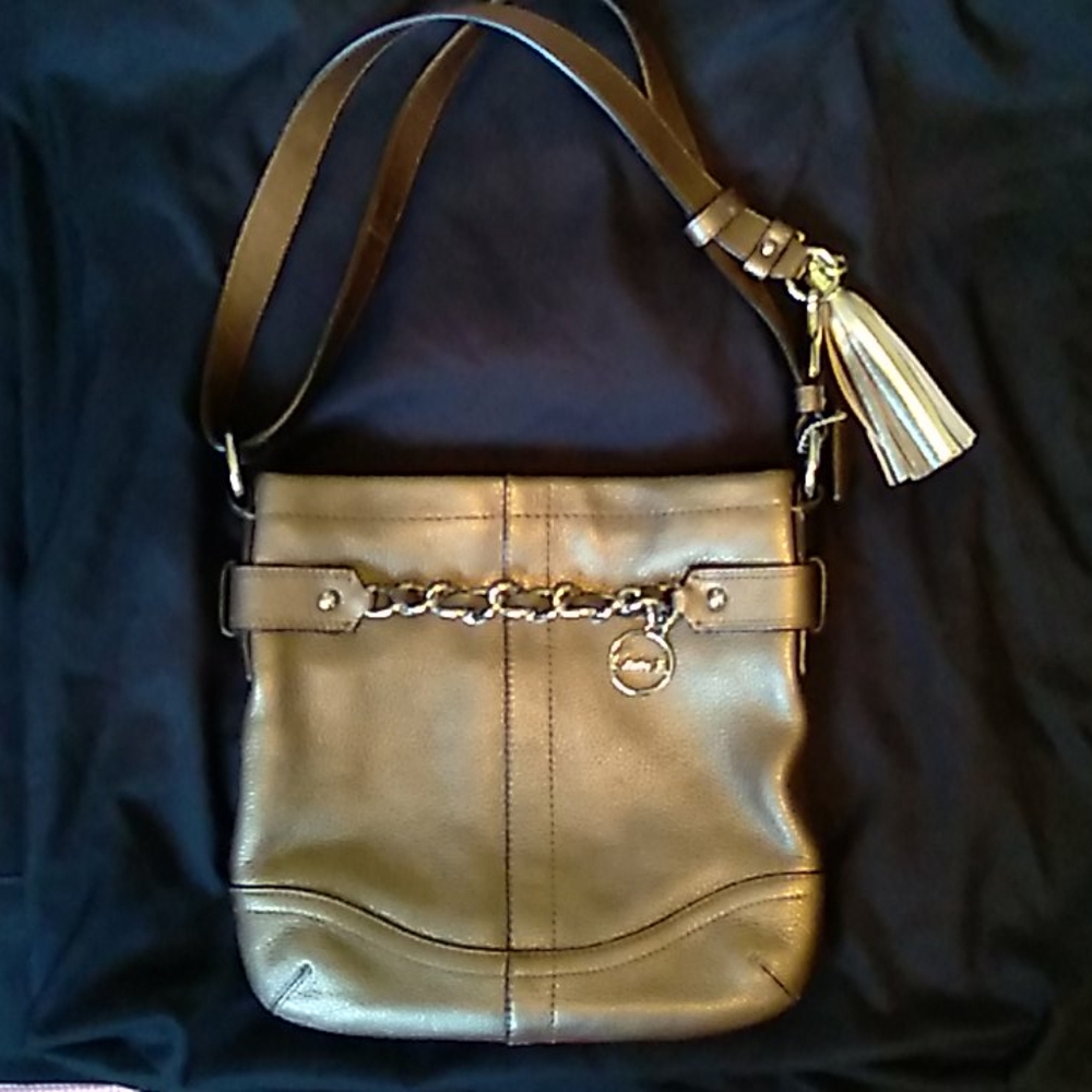 Leather Coach purse